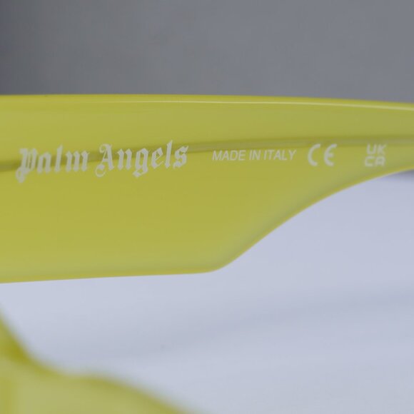 Palm Angels PERI002 PALM 1807 Rectangle Sunglasses - Yellow/Dark Grey - Picture 8 of 10